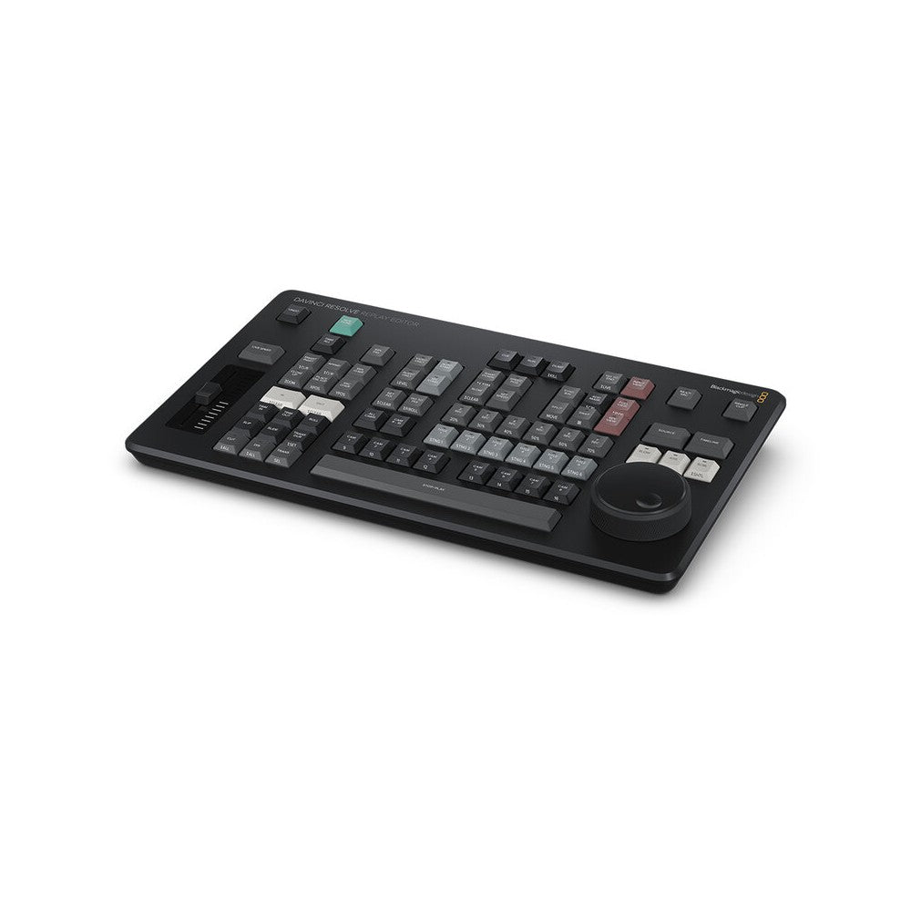 Blackmagic Design Editor panel specifically designed for multi-cam editing for news cutting and live sports replay, includes but