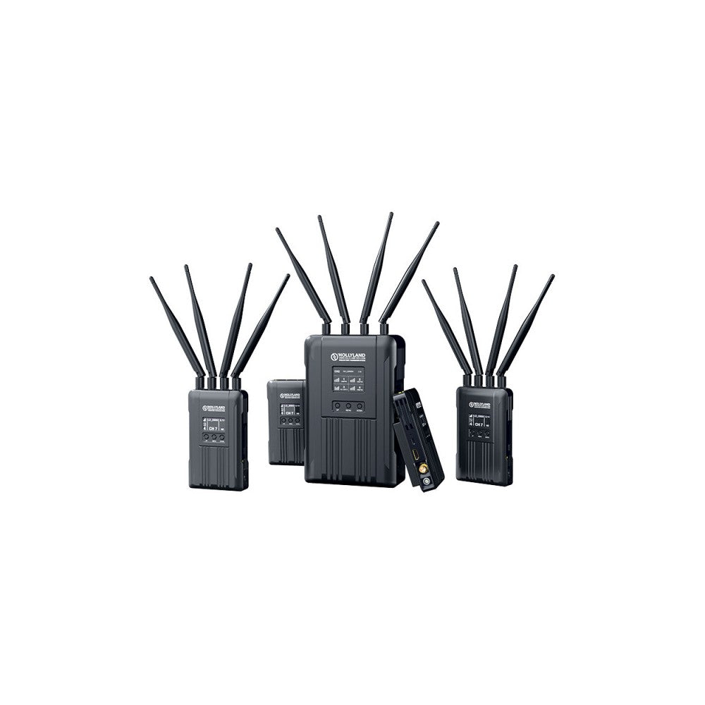 Hollyland 4-Transmitter, 1-Receiver 1800ft/550m Video/Audio Transmission System