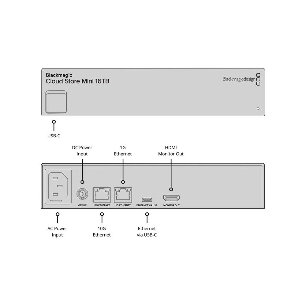 Blackmagic Design High performance network storage for film and television, high speed 10G Ethernet connection, 4 internal M.2 f