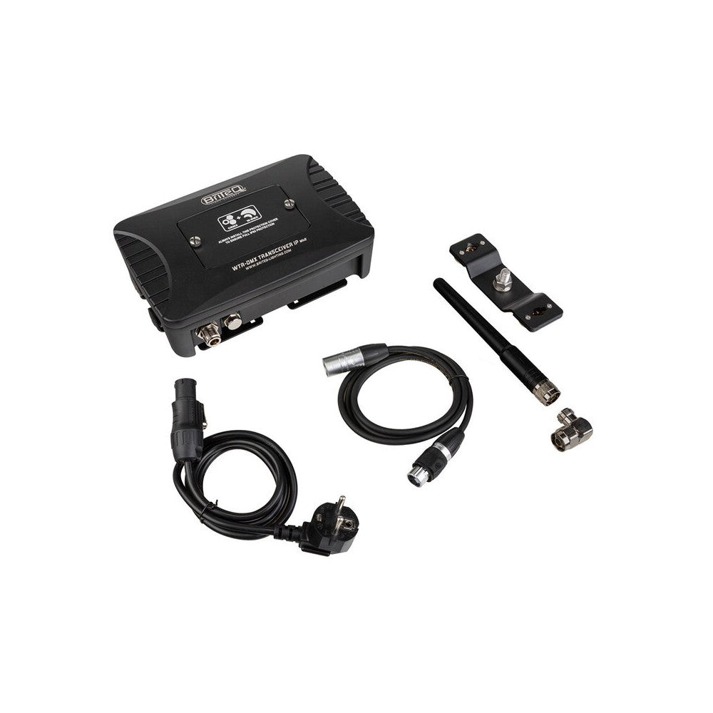 Briteq Outdoor IP65 wireless DMX transceiver (W-DMX / CRMX), compatible with both LumenRadio and Wireless Solution, 150 m range,