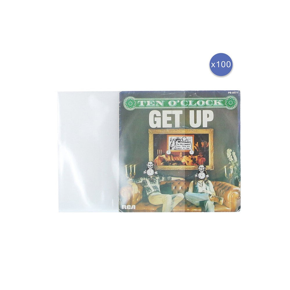 Enova Hifi 100 vinyl pouch protector for 45 rpm discs, HC (high clear) version