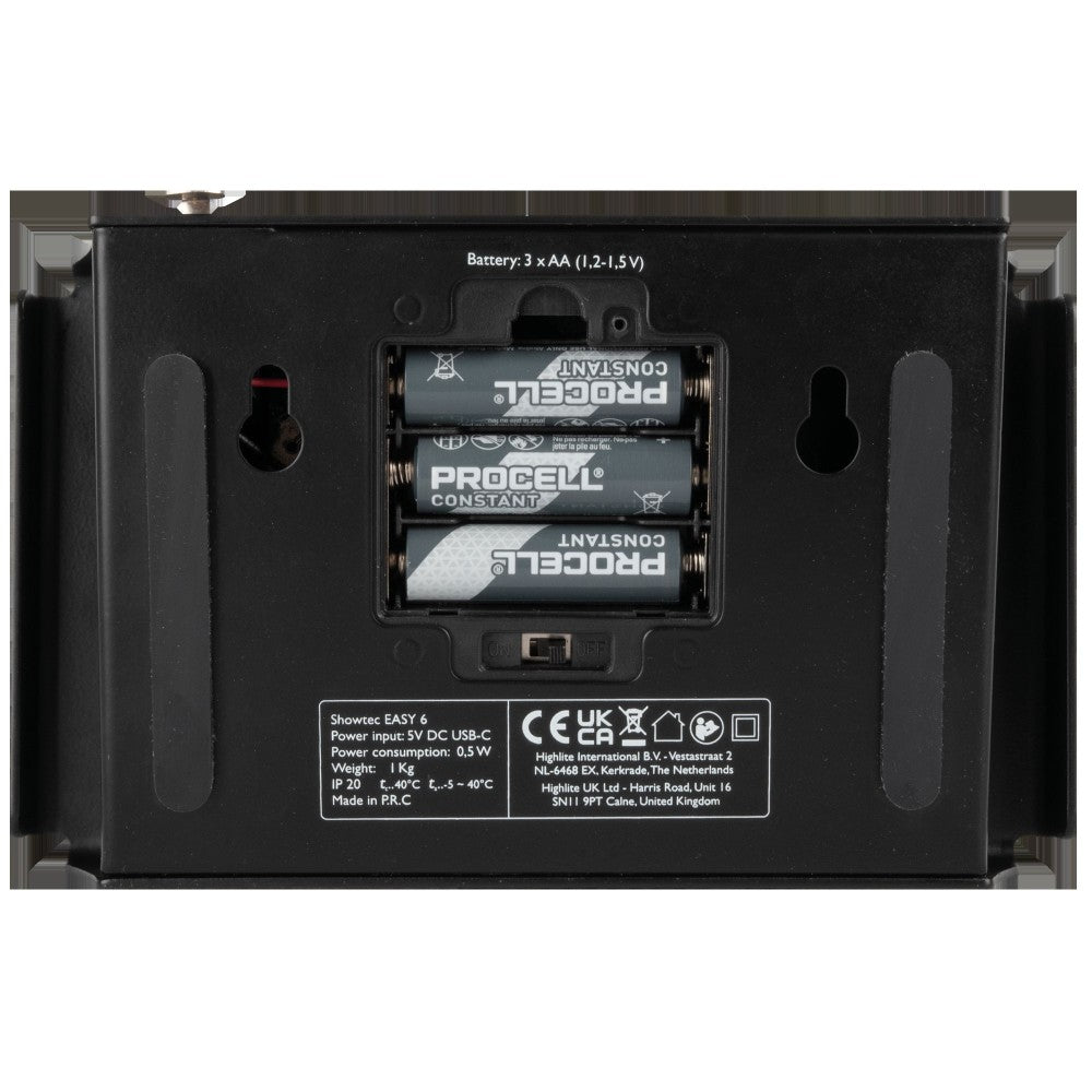 Controlador DMX móvil Showtec Easy 6 de 6 canales - DMX de 5 pines