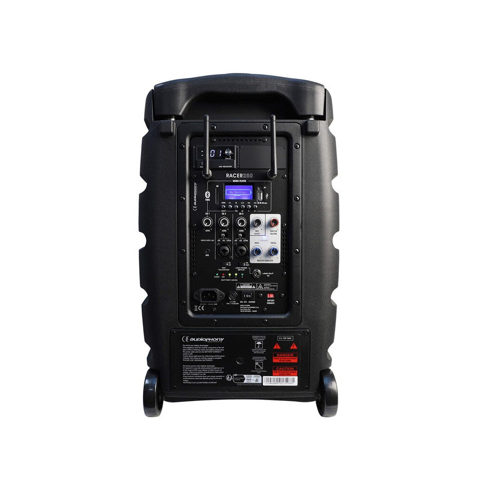 Audiophony RACER250/F5 Altavoz a batería de 250 W RMS y 12"