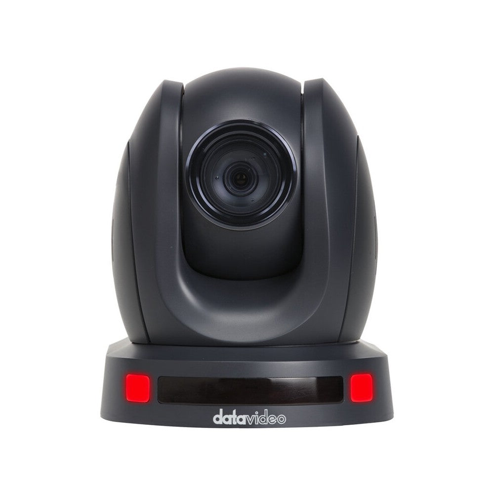 Cámara PTZ con seguimiento por IA Datavideo, sensor CMOS de 1/2,8”, zoom óptico de 20 aumentos, zoom digital de 8 aumentos, salidas HDMI, 3G-SDI y streaming, 3,5