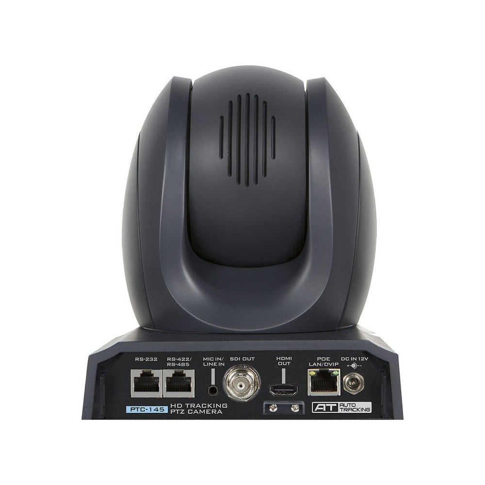 Cámara PTZ con seguimiento por IA Datavideo, sensor CMOS de 1/2,8”, zoom óptico de 20 aumentos, zoom digital de 8 aumentos, salidas HDMI, 3G-SDI y streaming, 3,5
