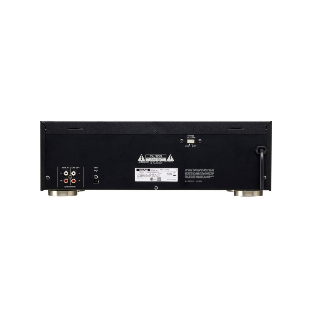 Teac W-1200 Reproductor de casetes doble negro