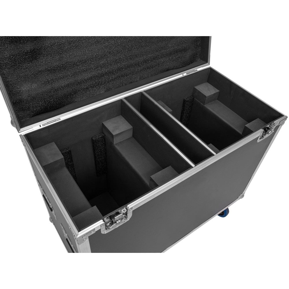 ROADINGER Flightcase 2x IP TMH-H760 con ruedas