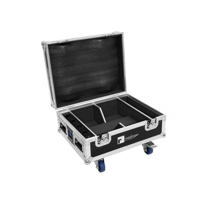 ROADINGER Flightcase 4x AKKU IP UP-4 QuickDMX avec fonction de recharge