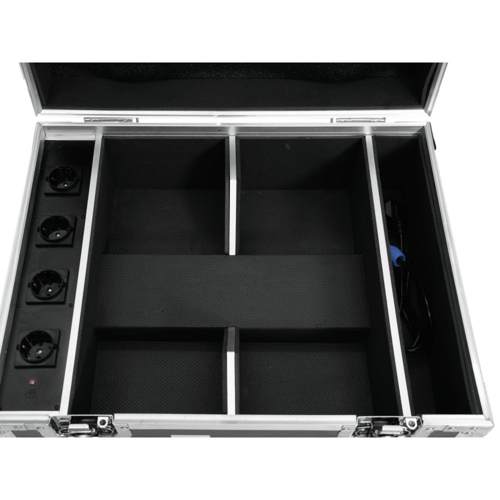 ROADINGER Flightcase 4x AKKU IP UP-4 QuickDMX con función de carga