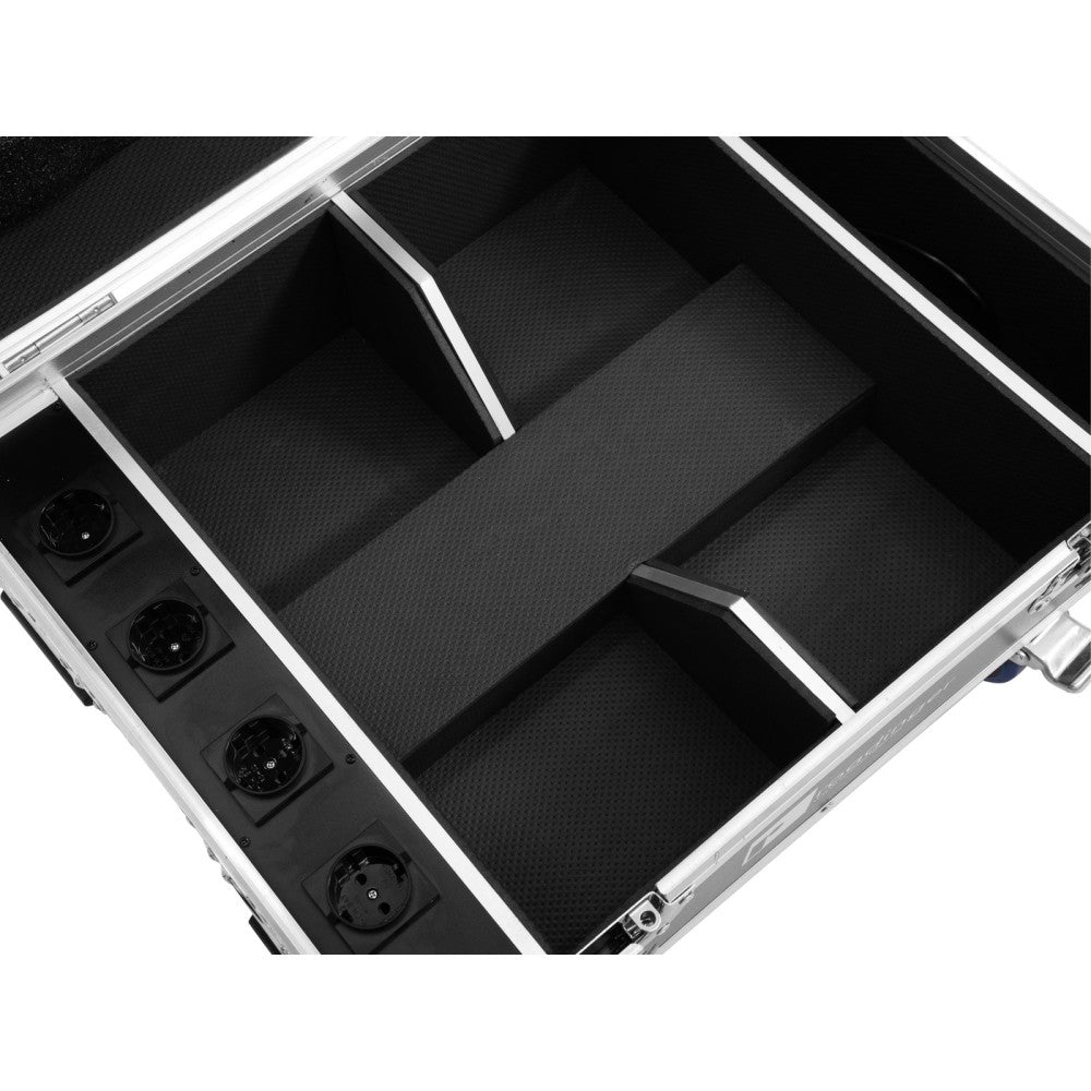 ROADINGER Flightcase 4x AKKU IP UP-4 QuickDMX con función de carga