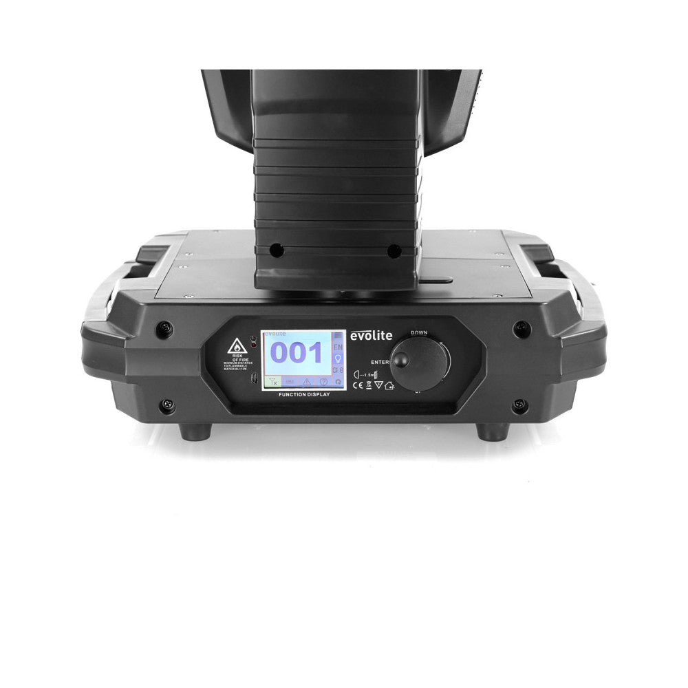 Evolite 3-in-1 Beam / Spot / Wash, cabeza móvil híbrida con lámpara Philips de 350W, entregado en flight case