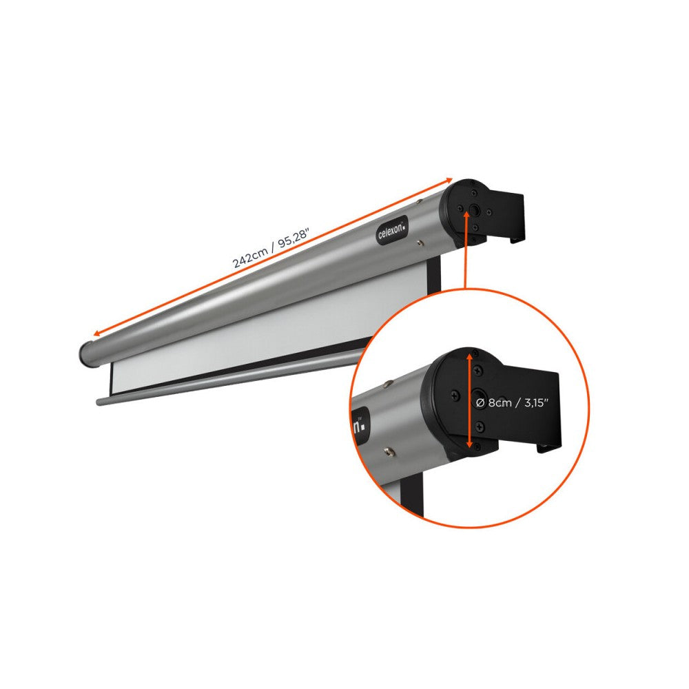 celexon Electric HomeCinema screen, 220 x 124 cm, 16:9