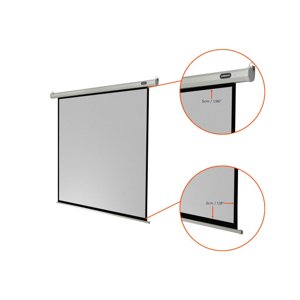 celexon Electric economy screen, 160 x 160 cm, 1:1