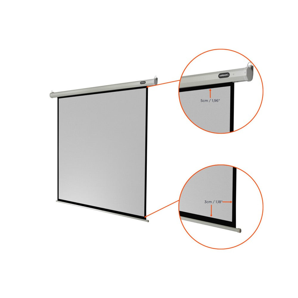 celexon Electric Economy screen, 120 x 120 cm, 1:1