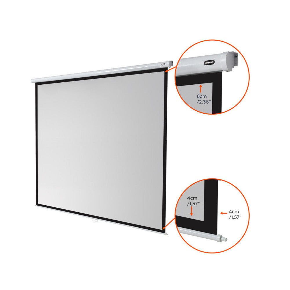 celexon Manual Economy screen 240 x 240 cm, 1:1