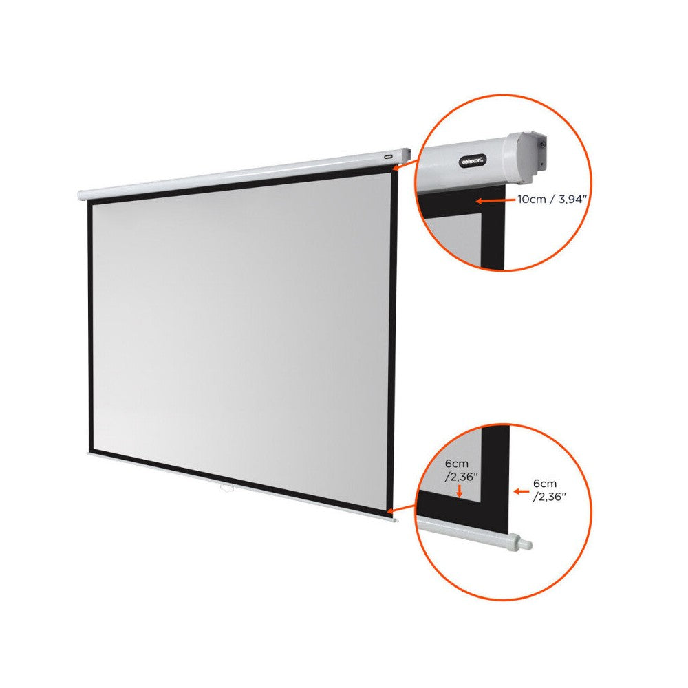Pantalla manual celexon Economy, 300 x 225 cm, formato 4:3
