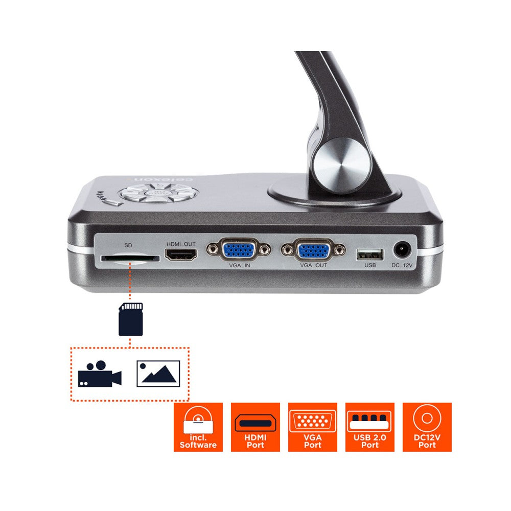 celexon Document Camera Full HD - 8 Megapixel resolution