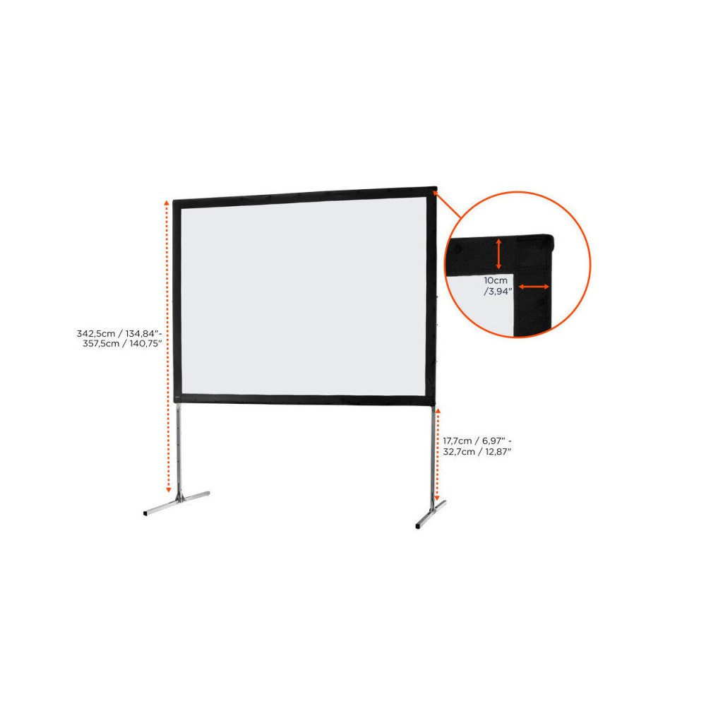 celexon Mobile Expert folding frame screen, front projection, 406 x 305 cm, 4:3