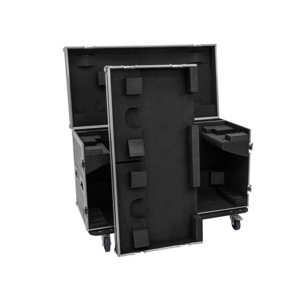 ROADINGER Flightcase 2x DMH-640 with wheels