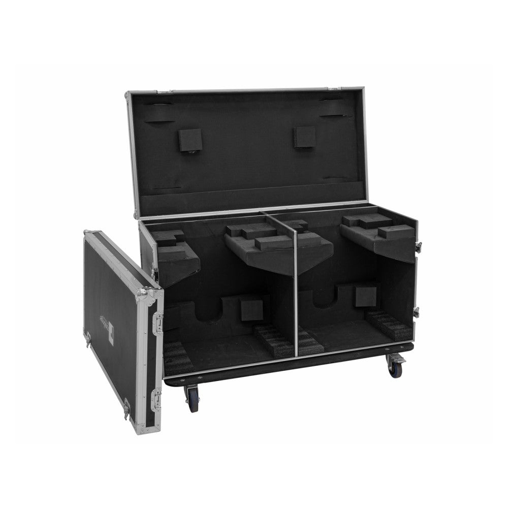 ROADINGER Flightcase 2x DMH-640 with wheels