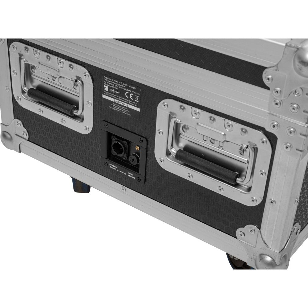 ROADINGER Flightcase 6x AKKU IP TL-3 QCL Trusslight CRMX with charging function and wheels