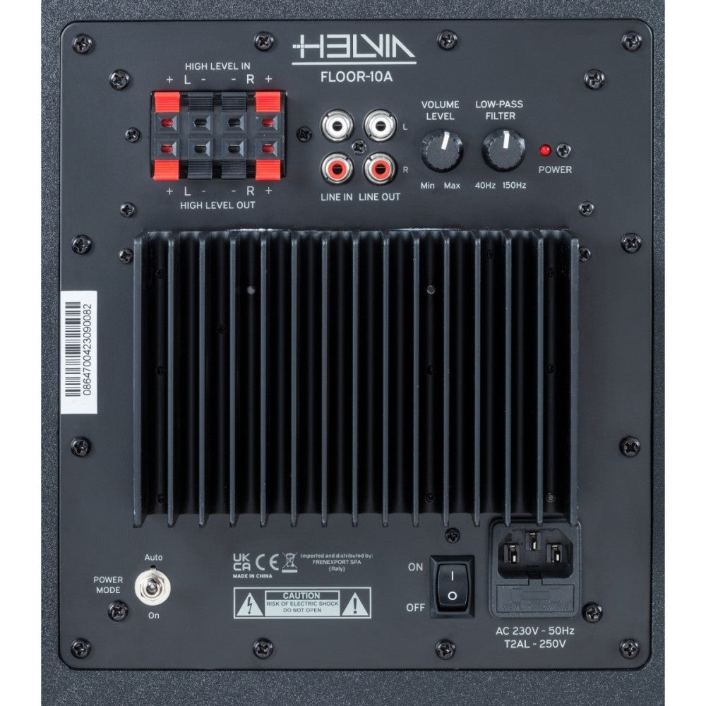 ACTIVE 10" FLOOR & WALL SUBWOOFER HELVIA FLOOR-10ABK