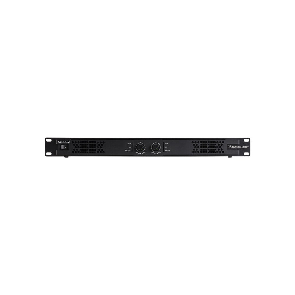 Audiophony 2 x 270 W on 4 ohm stereo power amplifier, Class-D