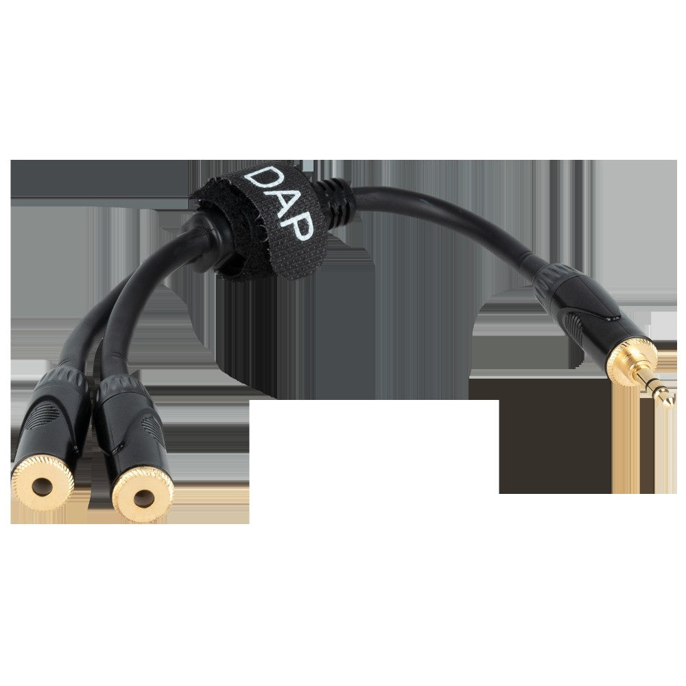 DAP FLA5 – male stereo mini-jack to 2 female stereo mini-jack 0,3 m, nero