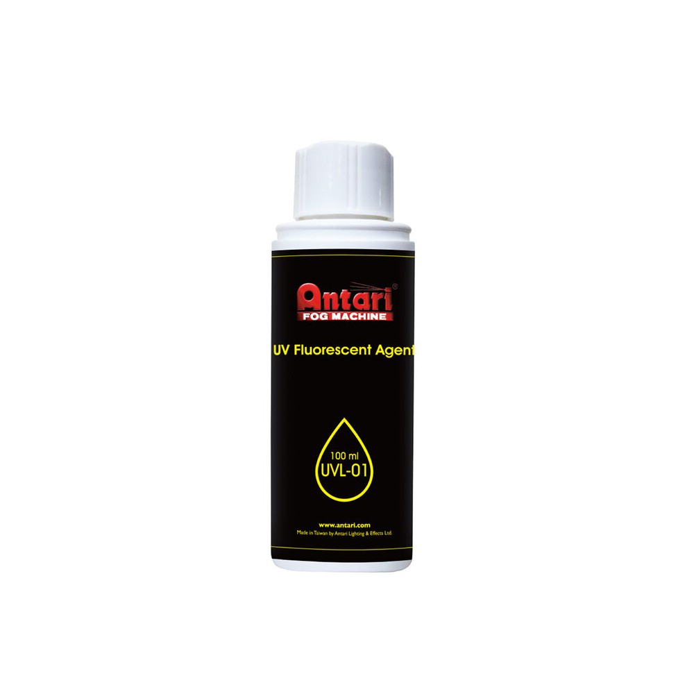 Antari 100 ml UV fluorescent agent for use with all snow and bubble fluids