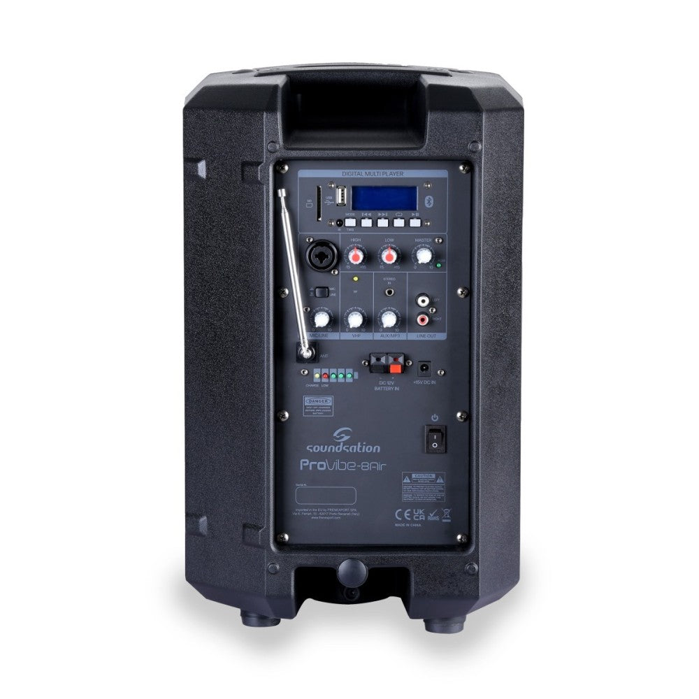 PA PORT. FOLD. SOUNDSATION PROVIBE 8AIR MP3 BT MIC VHF APP
