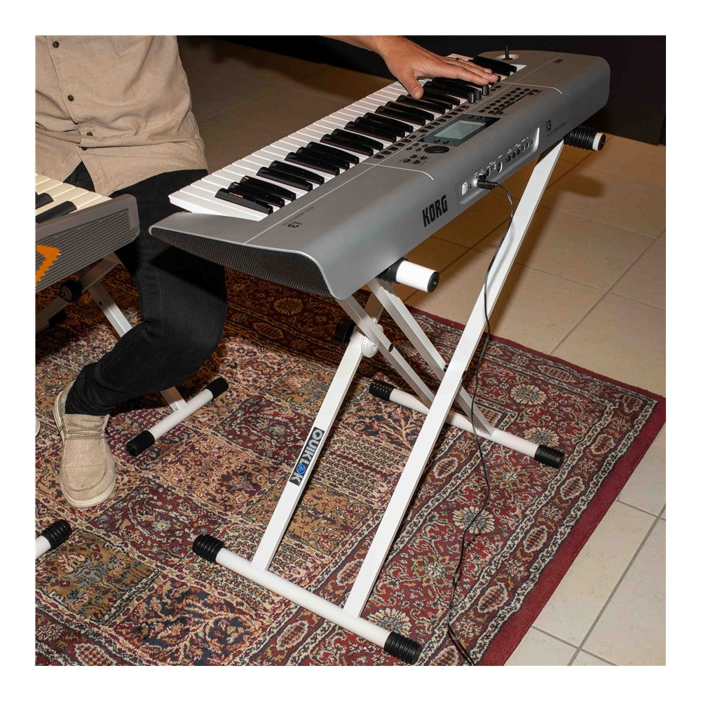 Quik Lok T20-WH-BB "X" Keyboard Stand
