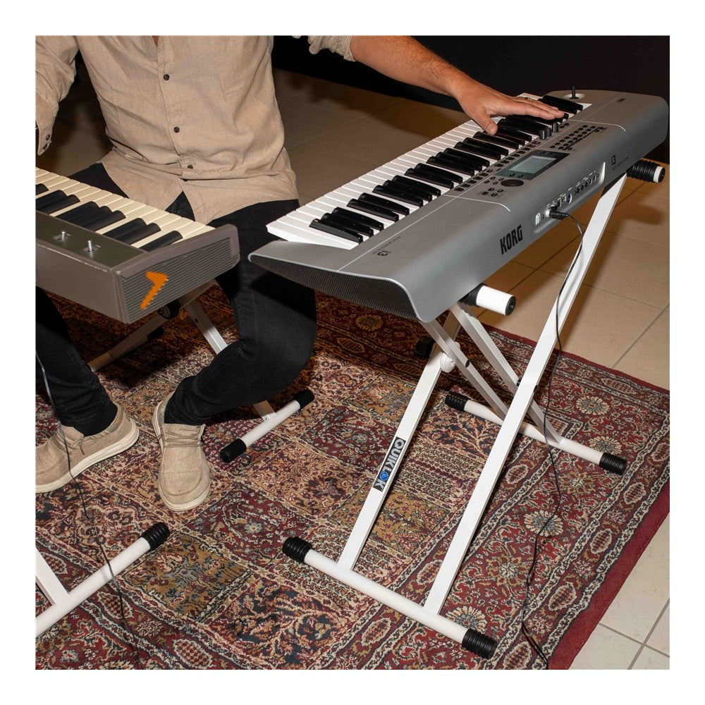 Quik Lok T20-WH-BB "X" Keyboard Stand
