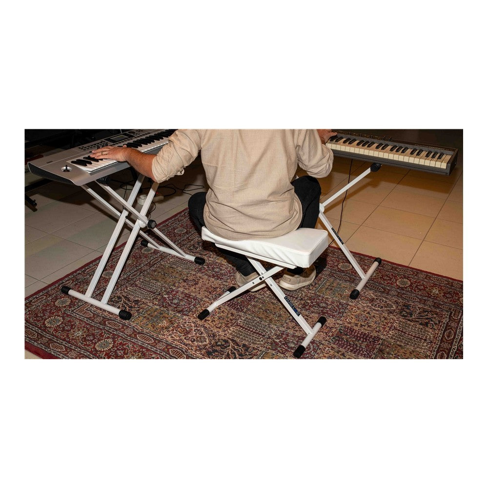 Quik Lok T20-WH-BB "X" Keyboard Stand