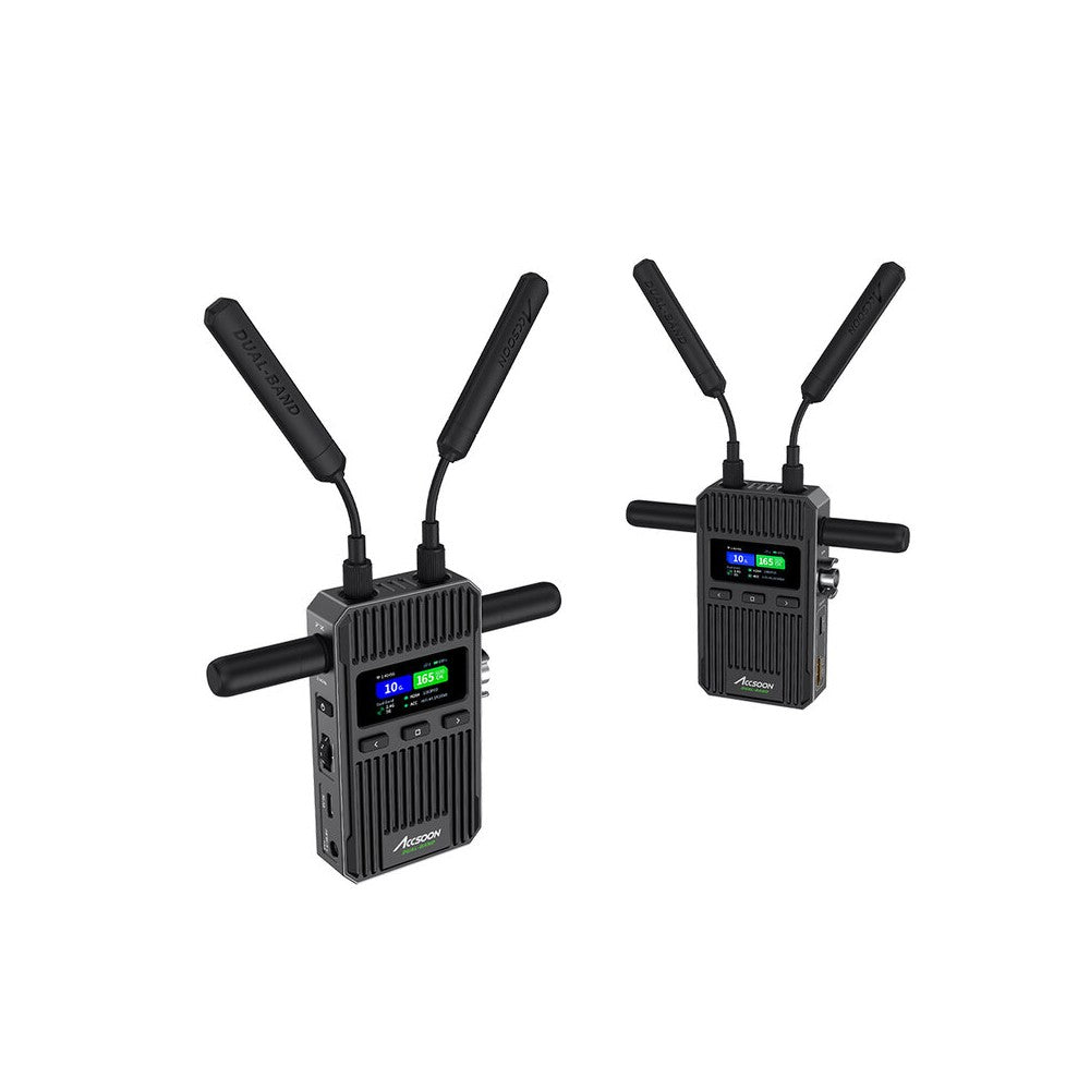 ACCSOON Wireless AV transmission system, 1080p 60 fps, 450 m range, less than 50 ms latency, Dual Band patented technology