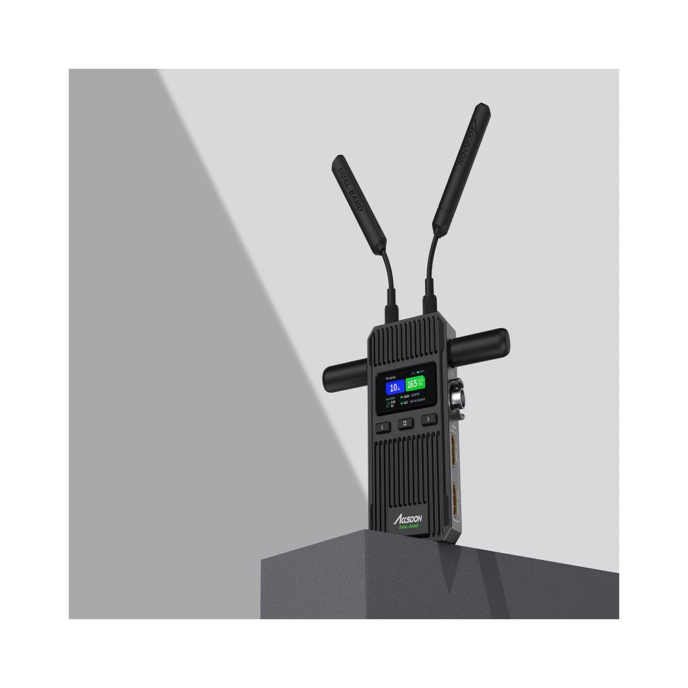 ACCSOON Wireless AV transmission system, 1080p 60 fps, 450 m range, less than 50 ms latency, Dual Band patented technology