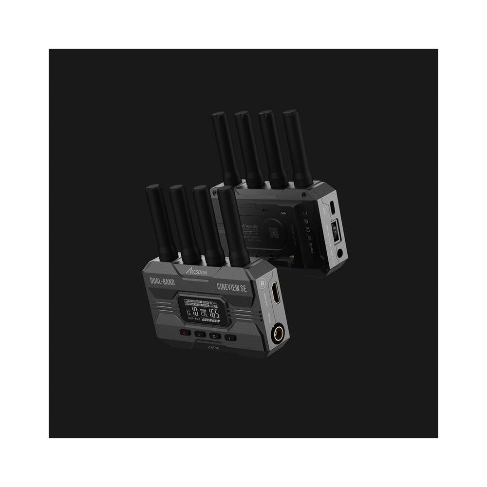 ACCSOON Wireless AV transmission system, 1080p 60 fps, 350 m range, less than 50 ms latency, Dual Band patented technology