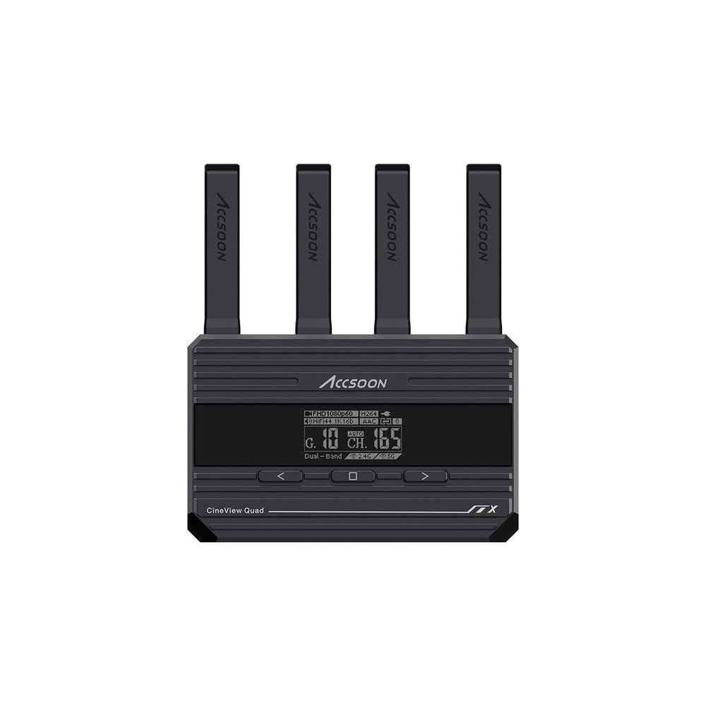 ACCSOON Wireless AV transmission system, 1080p 60 fps, 150 m range, less than 60 ms latency, Dual Band patented technology