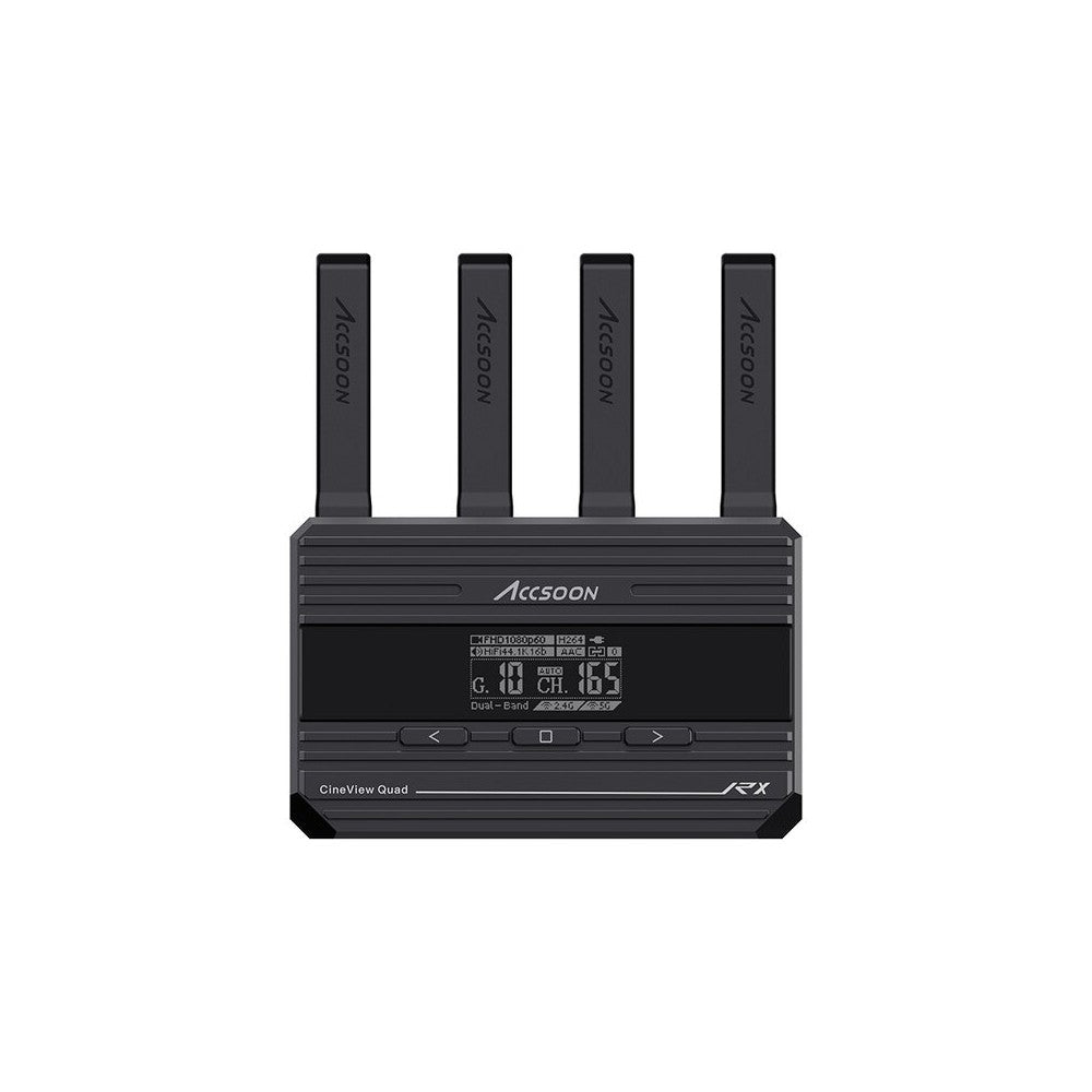 ACCSOON Wireless AV transmission system, 1080p 60 fps, 150 m range, less than 60 ms latency, Dual Band patented technology