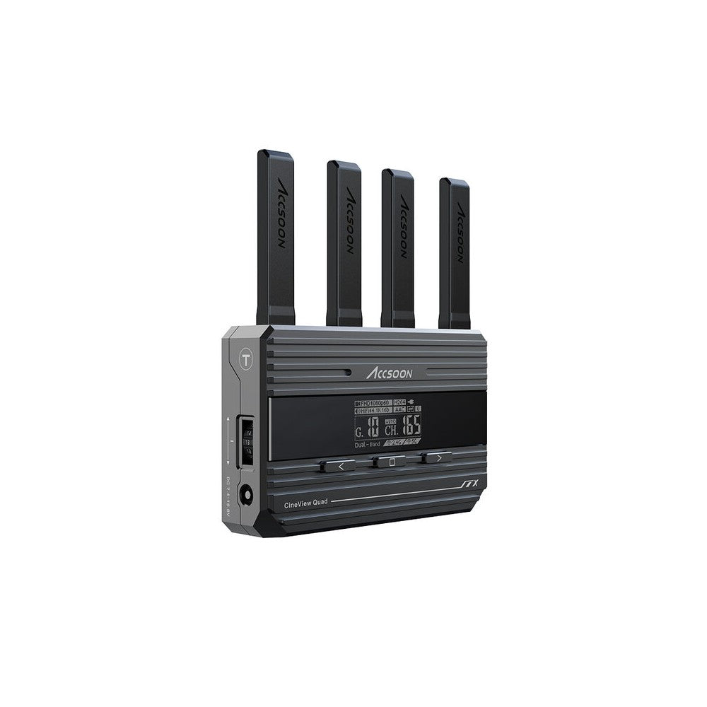 ACCSOON Wireless AV transmission system, 1080p 60 fps, 150 m range, less than 60 ms latency, Dual Band patented technology