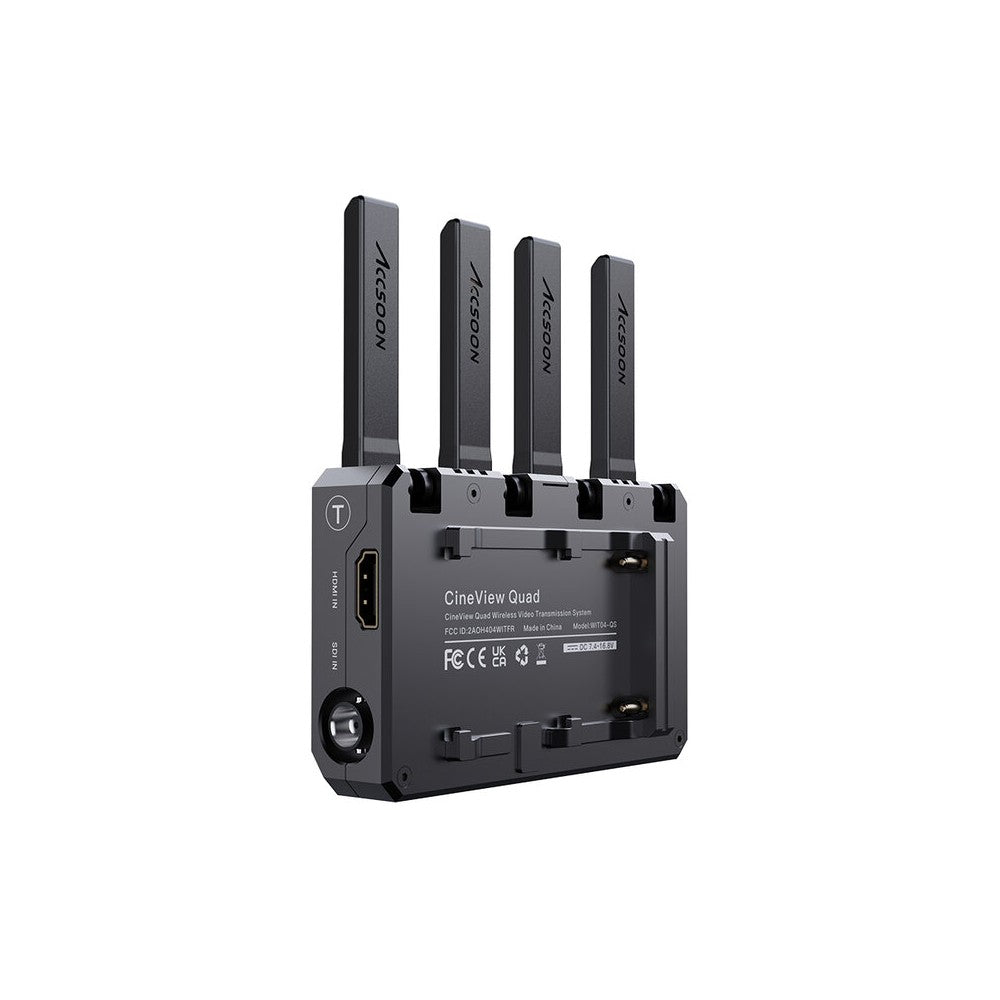 ACCSOON Wireless AV transmission system, 1080p 60 fps, 150 m range, less than 60 ms latency, Dual Band patented technology