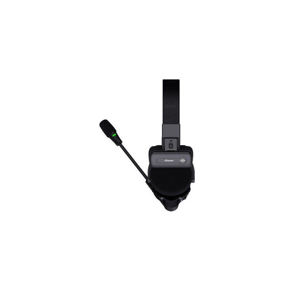 ACCSOON Host headset of the CoMo wireless intercom system, 1.9 GHz full-duplex, 400m range