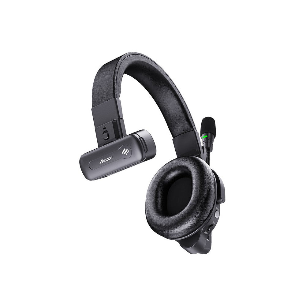 ACCSOON Remote headset of the CoMo wireless intercom system, 1.9 GHz full-duplex, 400 m range