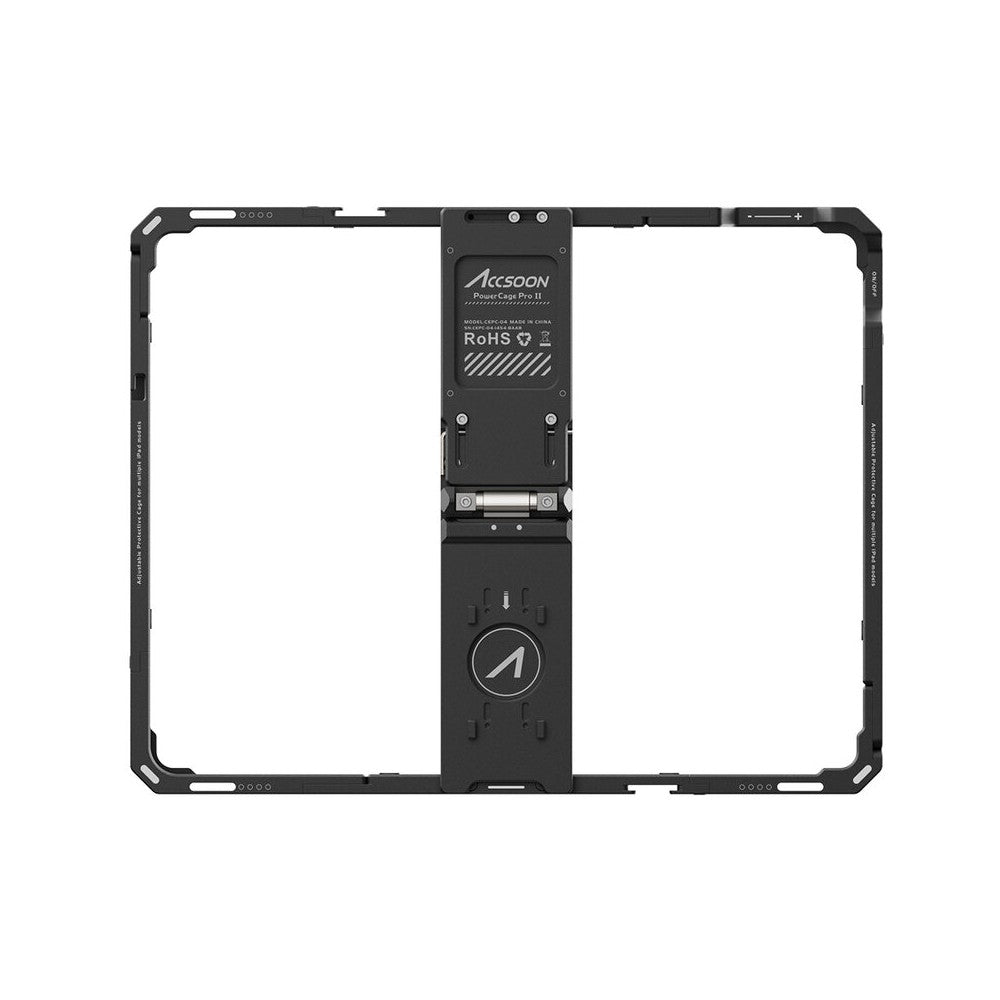 ACC04 Lightweight, durable cage for iPad Pros, aviation-grade aluminum, matches Accsoon SeeMo video capture adapter, NP-F