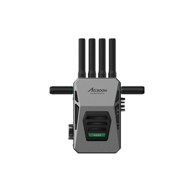 ACCSOON Wireless AV transmitter, 4K 60 fps, 2.5 km range, less than 25 ms latency, Tri-Band + DFS technology