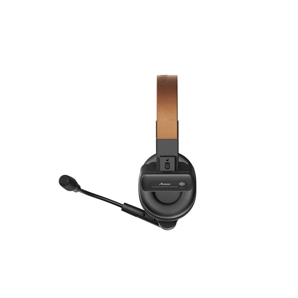 ACCSOON Host headset of the CoMo SE wireless intercom system, 2.4 GHz full-duplex, 400 m range