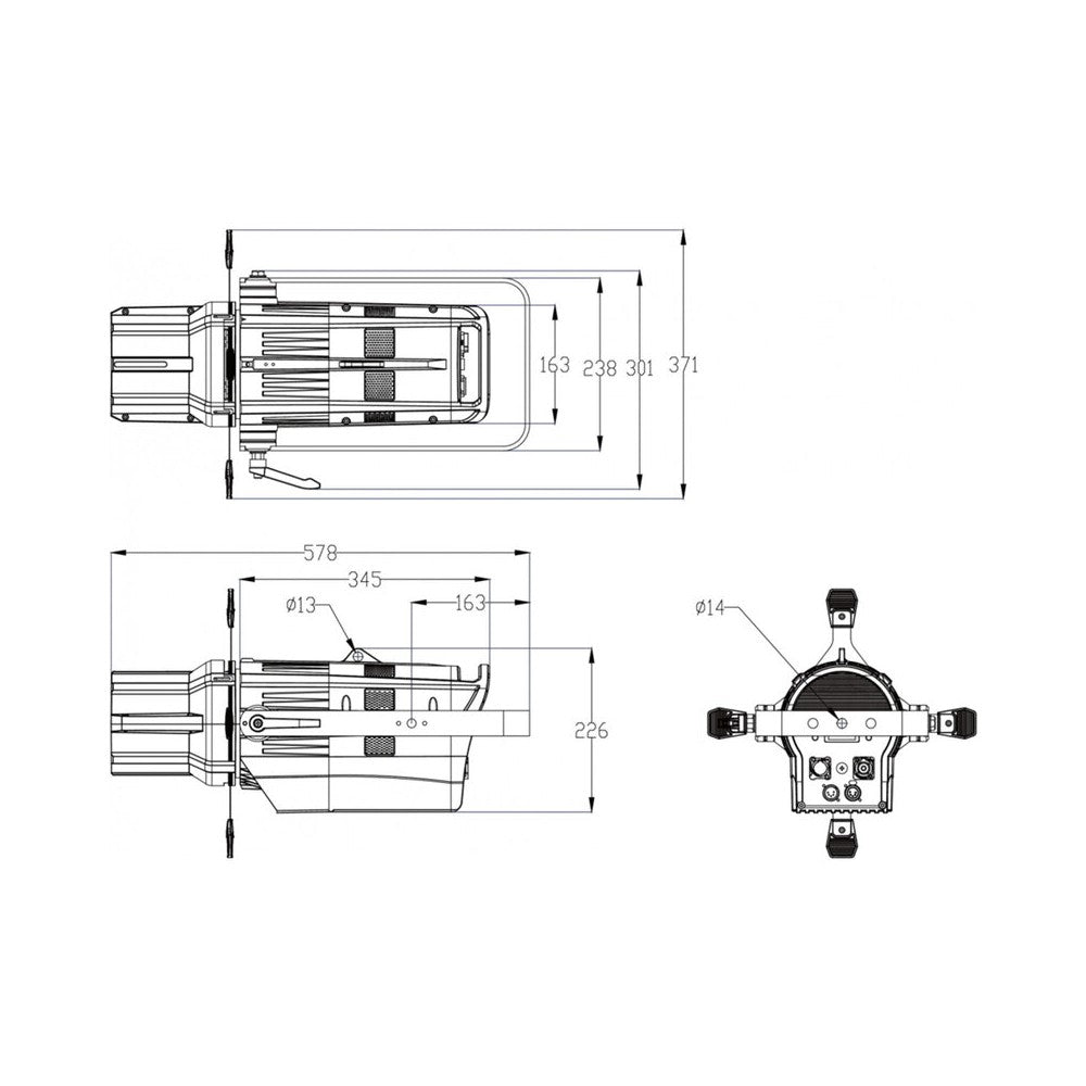 Briteq BT-PROFILE 6C20 ENGINE Faretto LED 280 W RGBALC