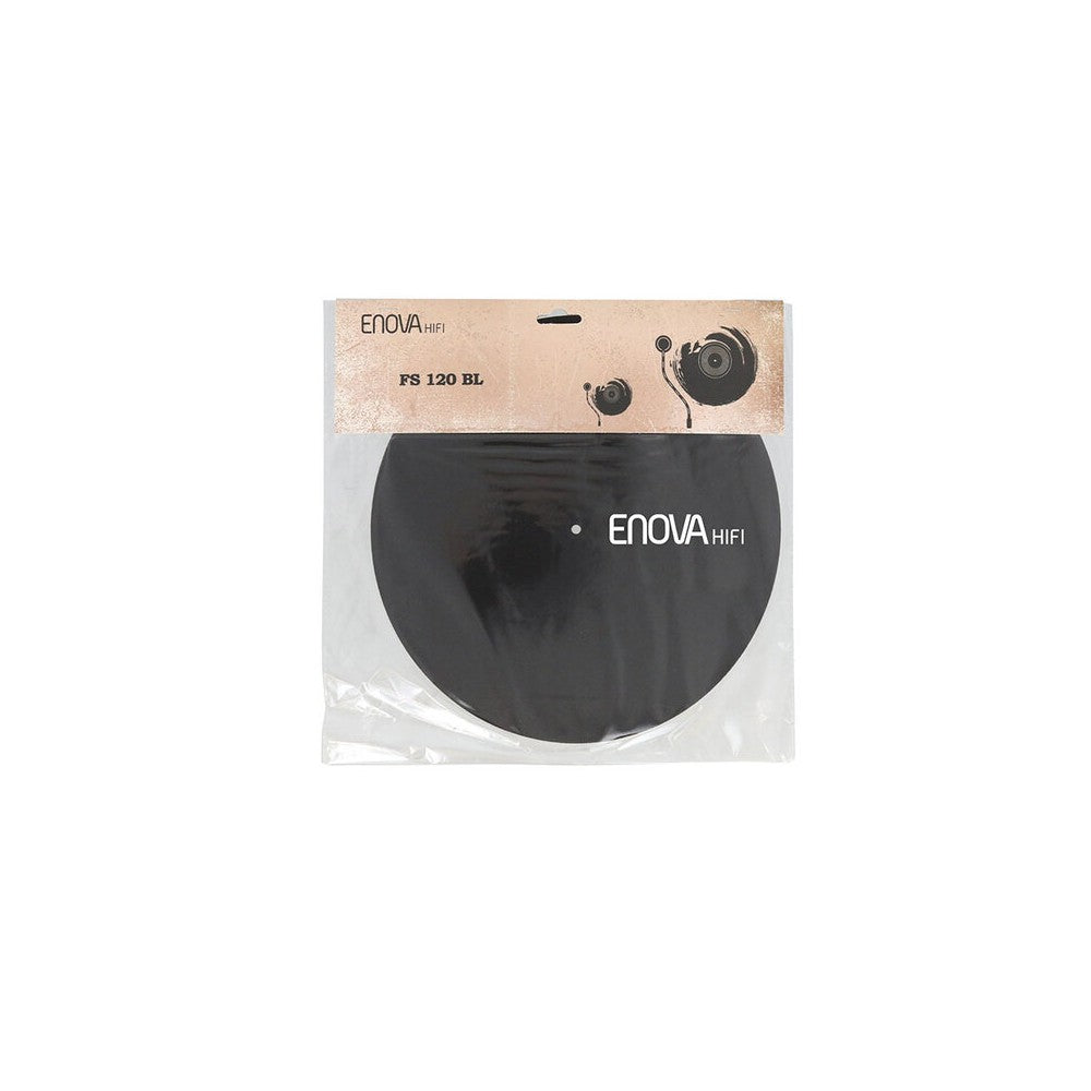 Enova Hifi Felt for turntables, black / white print, 2 pcs.