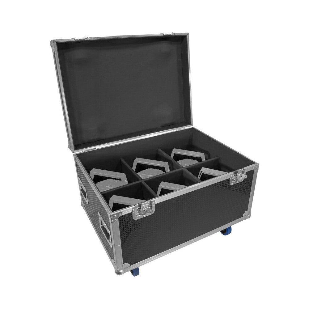 Flight case Evolite para 6 proyectores IPARLED 18X12W