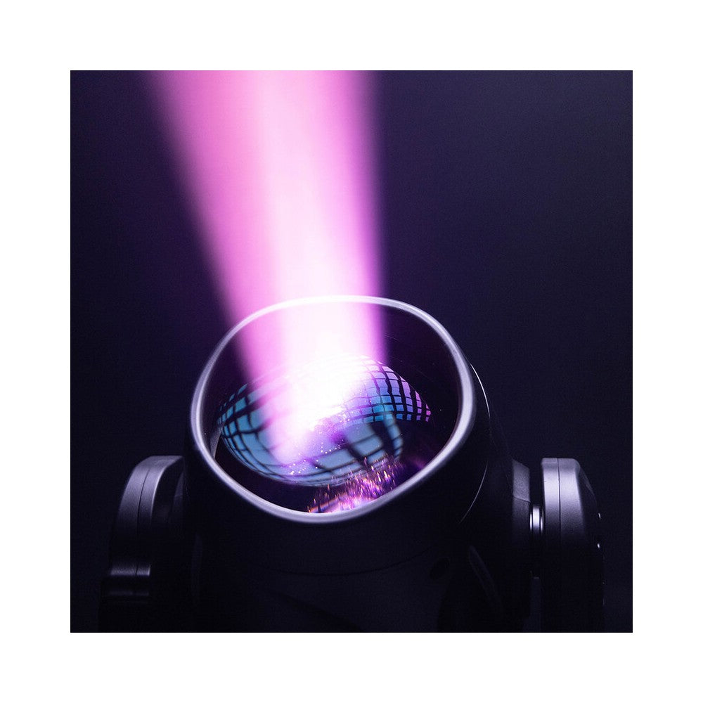 Cabezales móviles Evolite PRO 2 x 120 W LED con movimientos rápidos, 14 colores y 17 gobos fijos, prisma apilable, control DMX, RDM mana