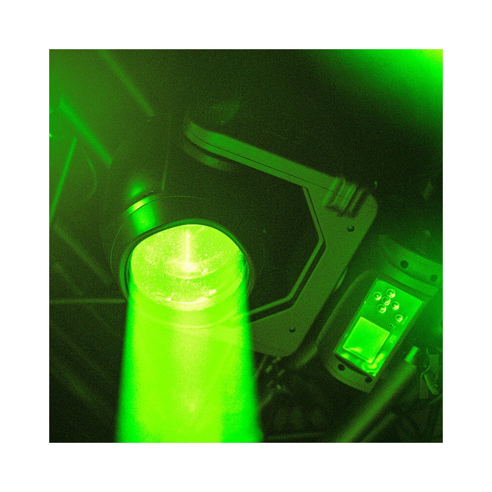 Cabezales móviles Evolite PRO 2 x 120 W LED con movimientos rápidos, 14 colores y 17 gobos fijos, prisma apilable, control DMX, RDM mana